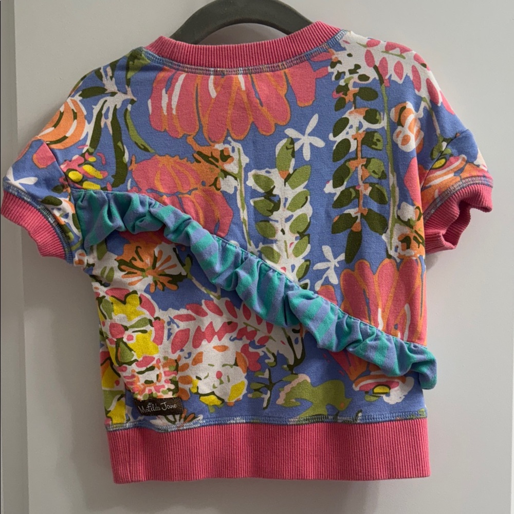 Matilda Jane Multicolor Floral Ruffle Tee - Picture 3 of 3